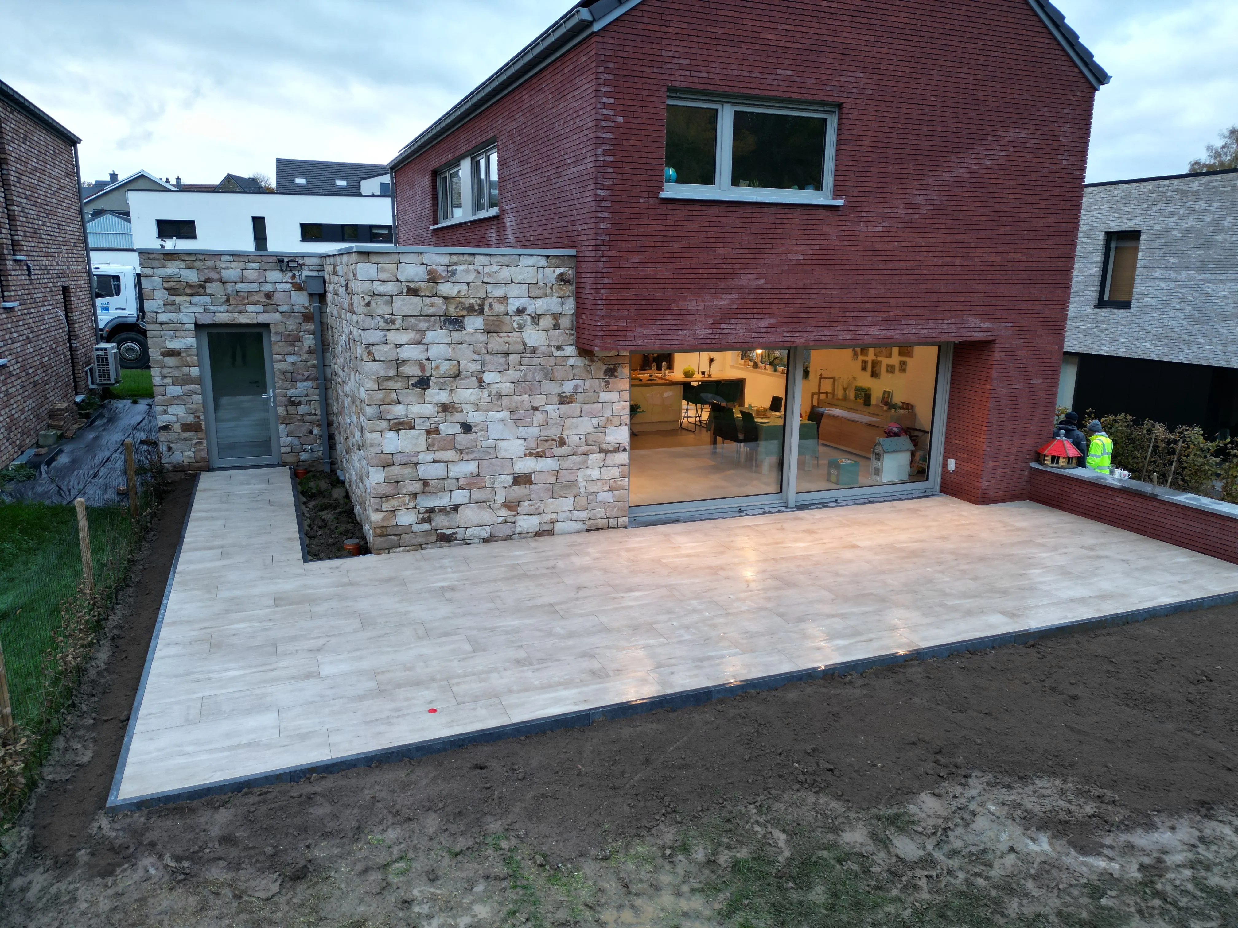 Terrasse réalisée par Max Pavage