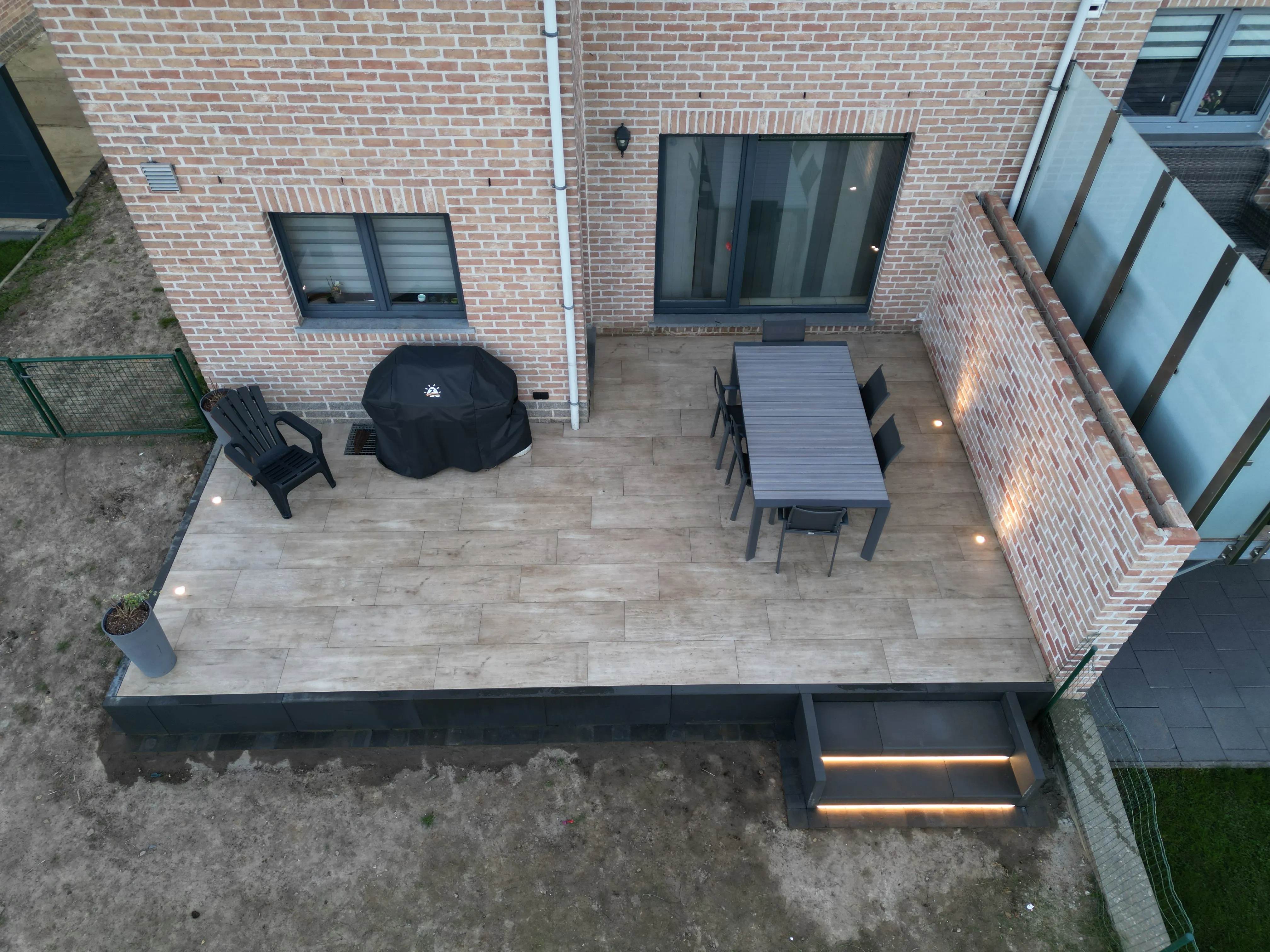 Terrasse réalisée par Max Pavage