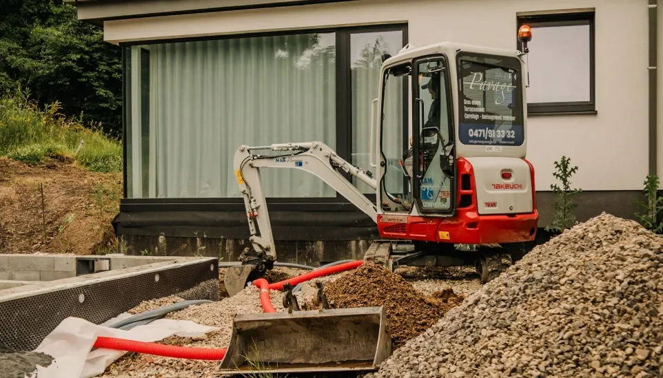 Travaux de terrassement réalisés par Max Pavage
